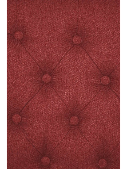 Lot de 2 chaises de salle à manger Lisburn en tissu, rouge