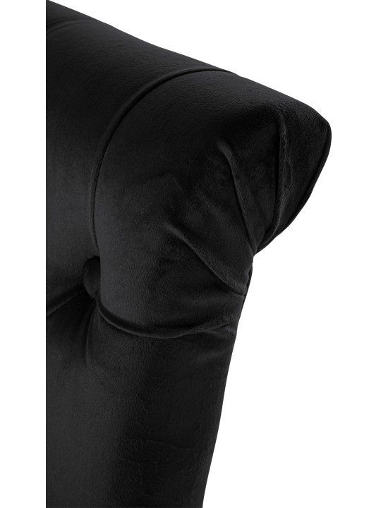 Lot de 2 chaises de salle à manger Lisburn velours, noir Lot de 2 chaises de salle à manger Lisburn velours, noir