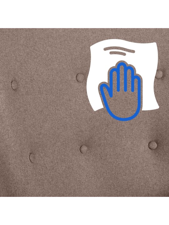 Chaise Sanka tissu, taupe