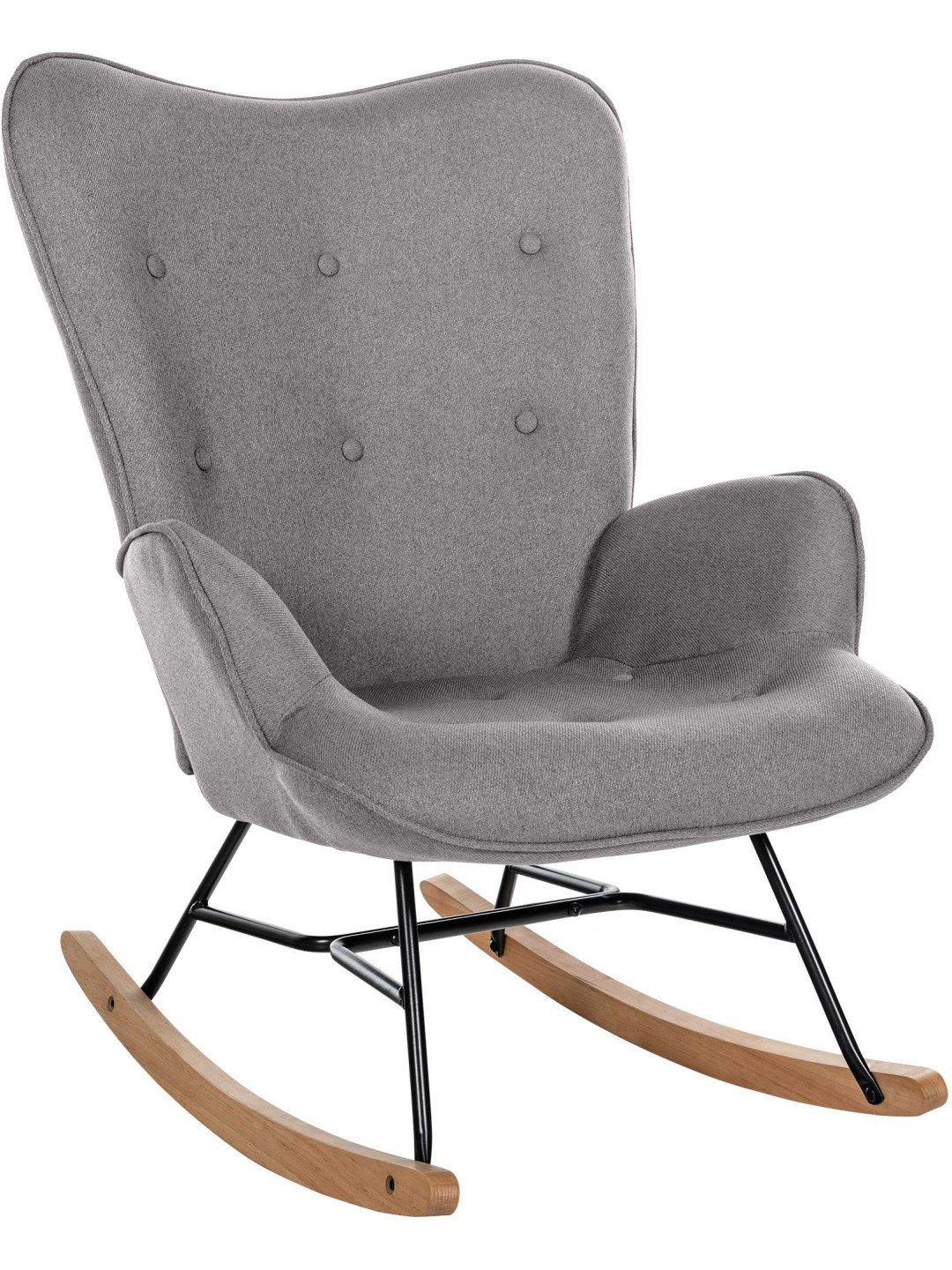 Chaise Sanka tissu, gris