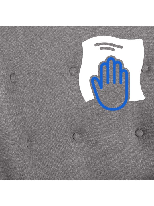 Chaise Sanka tissu, gris