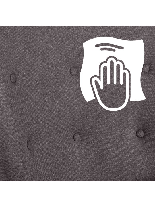 Chaise Sanka tissu, gris foncé