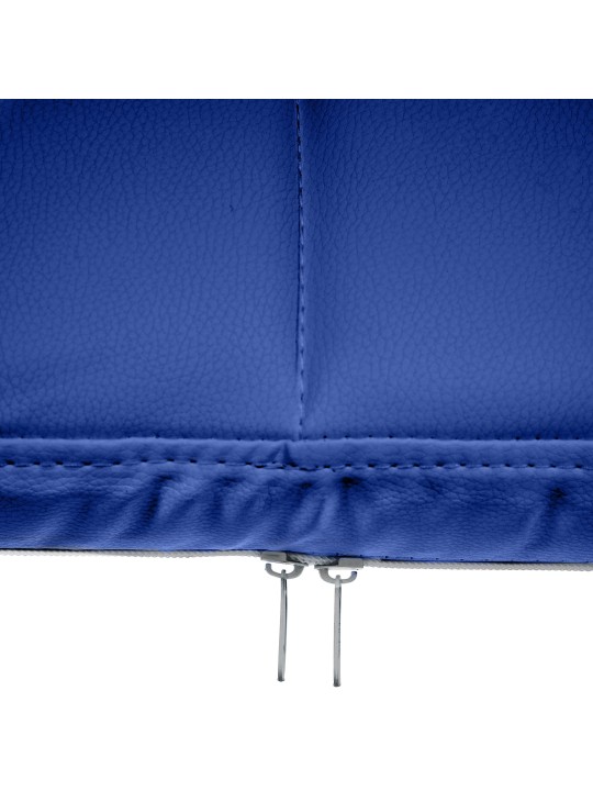 Chaise visiteur Canada B simili cuir, bleu