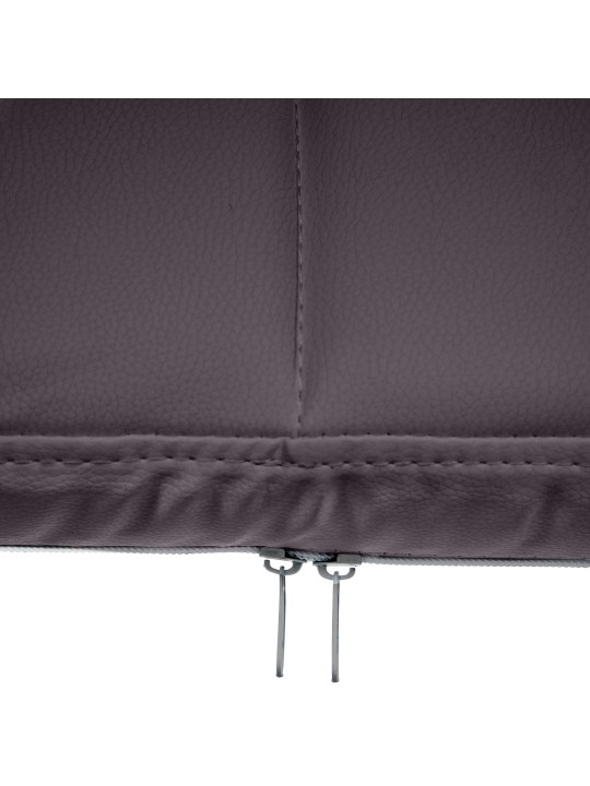 Chaise visiteur Canada B simili cuir, brun