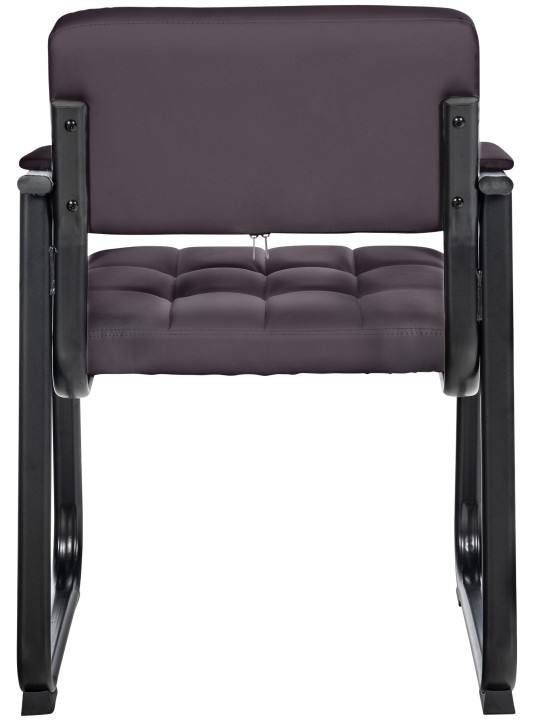 Chaise visiteur Canada B simili cuir, brun