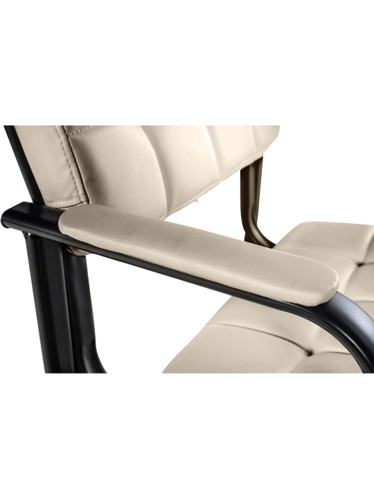 Chaise visiteur Canada B simili cuir, crème Chaise visiteur Canada B simili cuir, crème