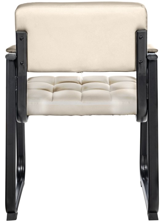 Chaise visiteur Canada B simili cuir, crème Chaise visiteur Canada B simili cuir, crème