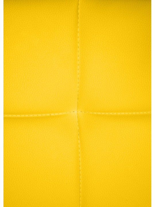 Chaise visiteur Canada B simili cuir, jaune