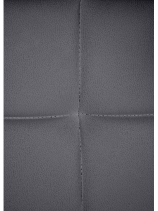 Chaise visiteur Canada B simili cuir, gris