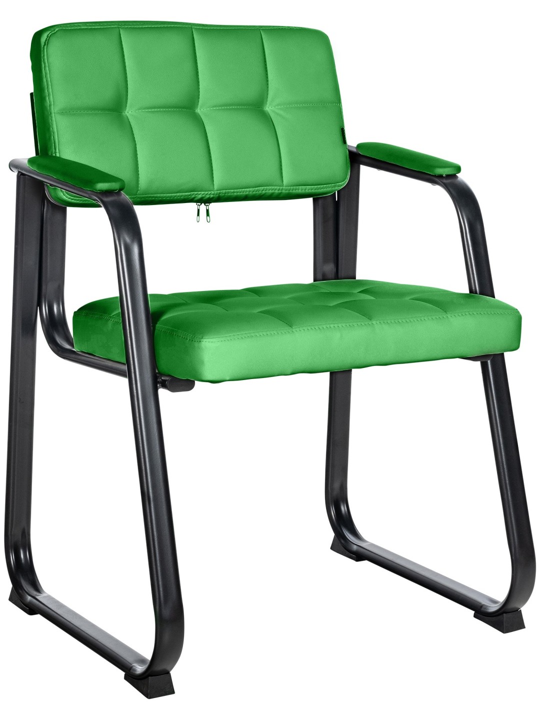 Chaise visiteur Canada B simili cuir, vert