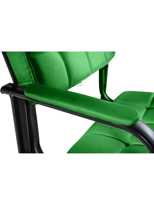 Chaise visiteur Canada B simili cuir, vert