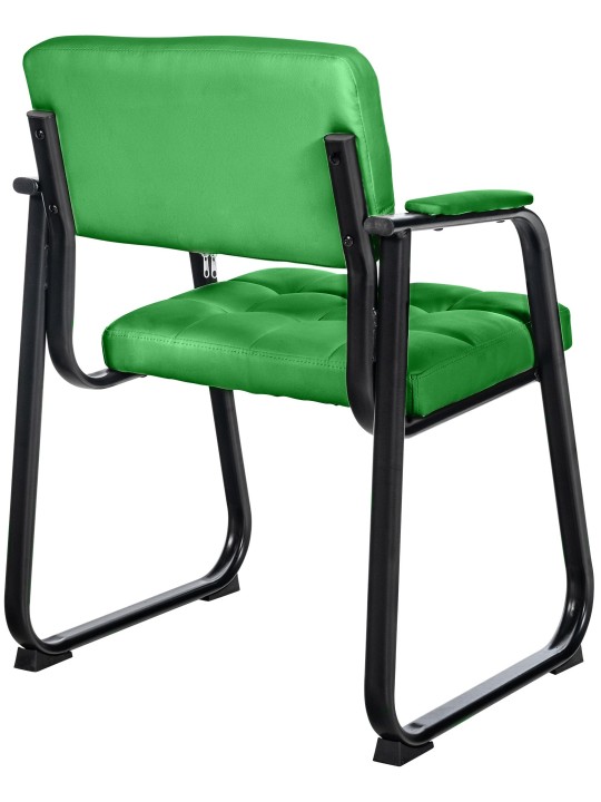 Chaise visiteur Canada B simili cuir, vert