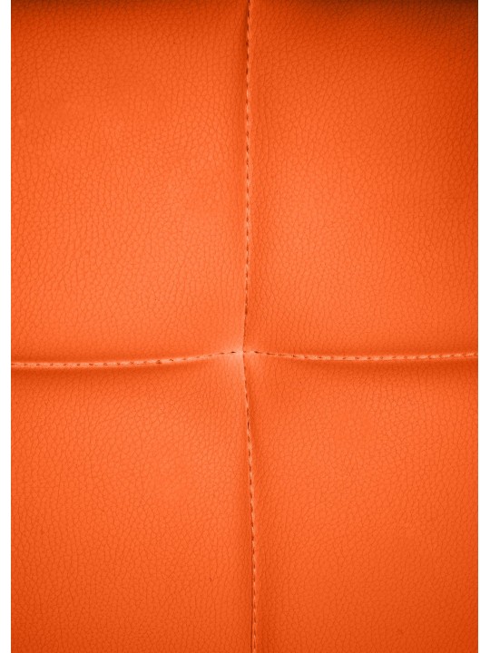 Chaise visiteur Canada B simili cuir, orange