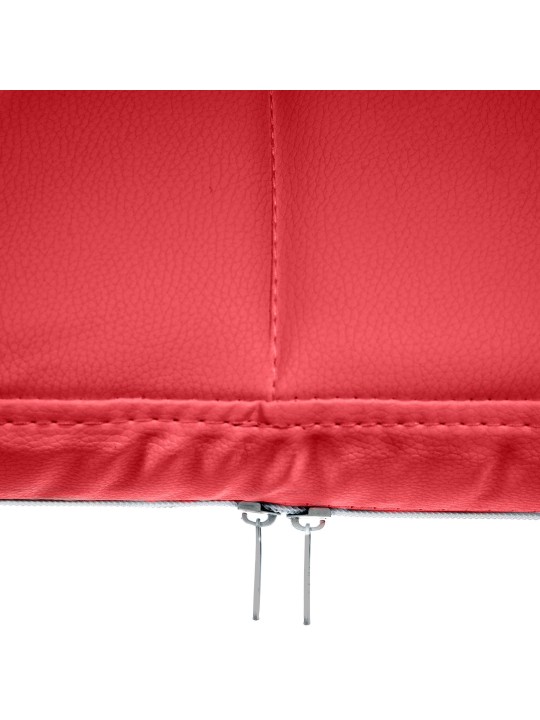 Chaise visiteur Canada B simili cuir, rouge