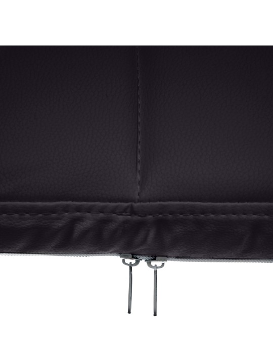 Chaise visiteur Canada B simili cuir, noir