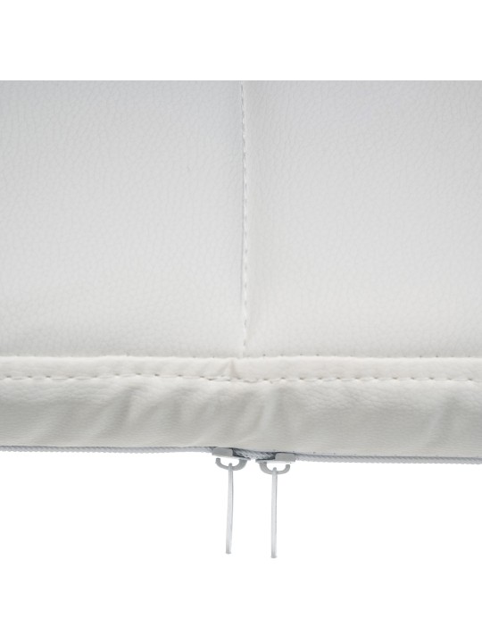 Chaise visiteur Canada B simili cuir, blanc