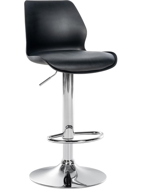 Tabouret de bar Gilbert plastique, noir