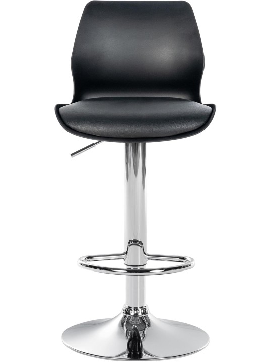 Tabouret de bar Gilbert plastique, noir