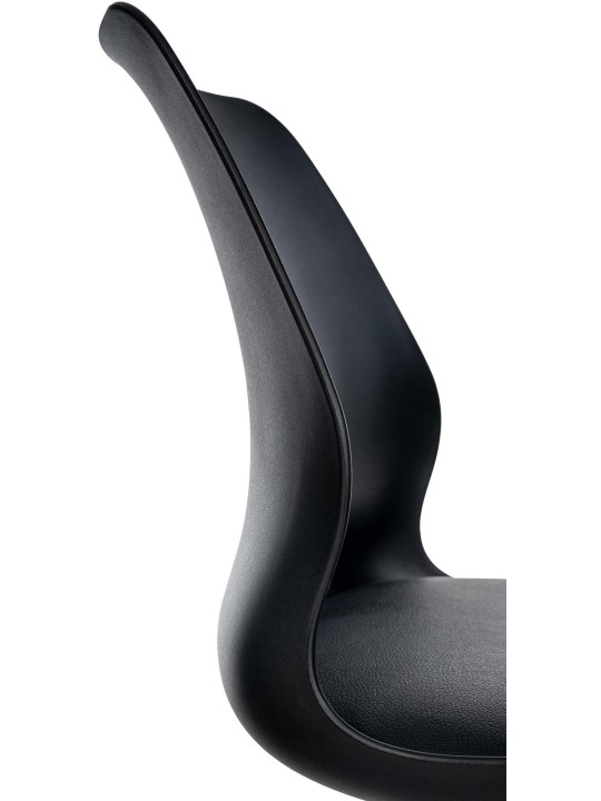 Tabouret de bar Gilbert plastique, noir