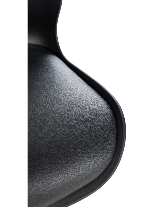 Tabouret de bar Gilbert plastique, noir