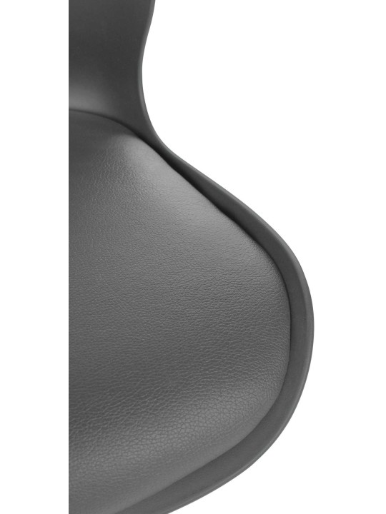 Tabouret de bar Gilbert plastique, gris