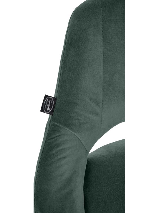 Tabouret de bar Milet velours, vert