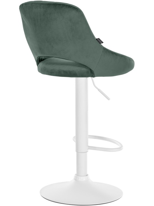 Tabouret de bar Milet velours, vert
