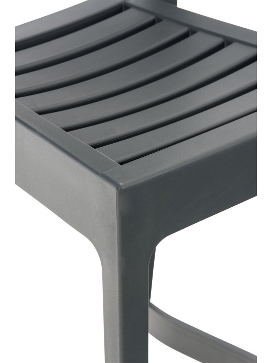 Tabouret de bar Ares, gris foncé
