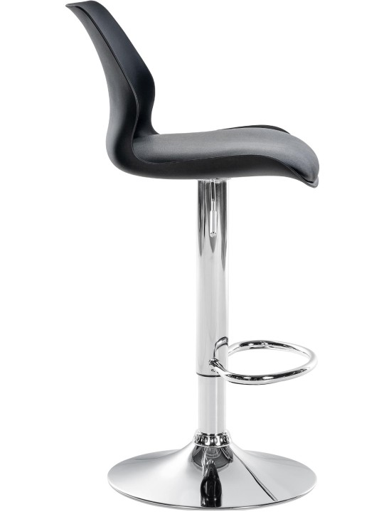 Lot de 2 tabourets de bar Gilbert plastique, noir Lot de 2 tabourets de bar Gilbert plastique, noir