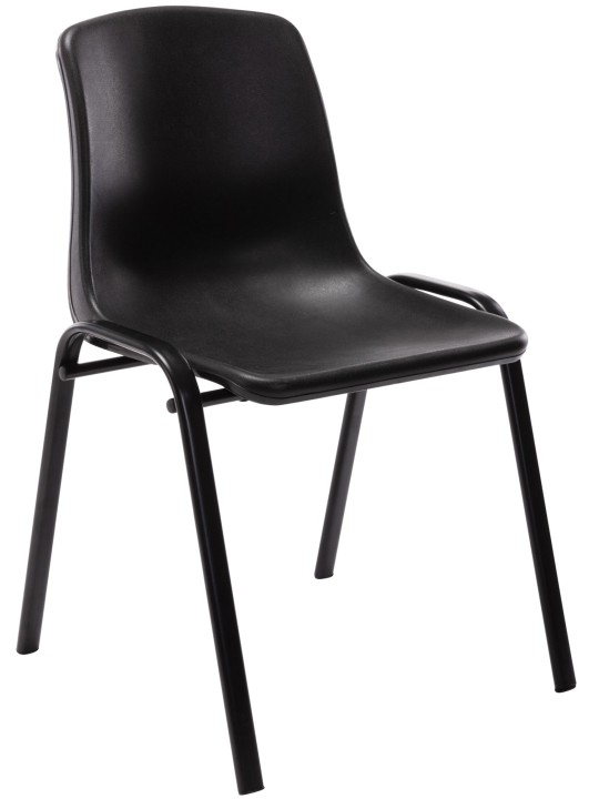 Chaise empilable Nowra plastique, noir