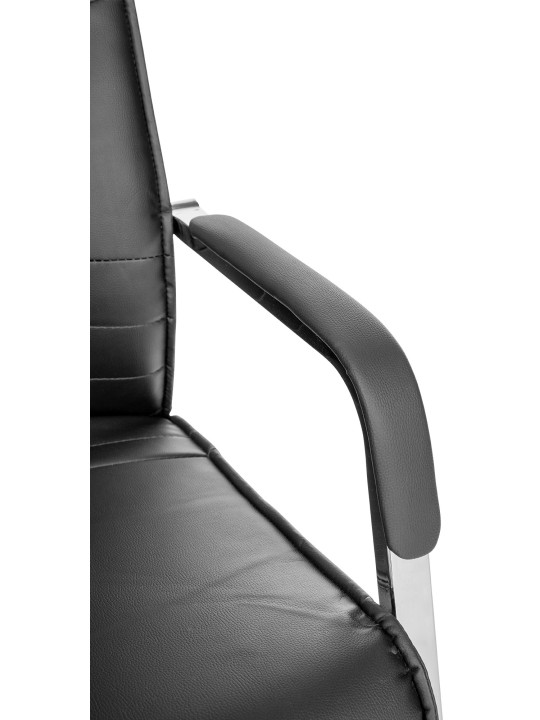 Chaise visiteur Hobart, noir