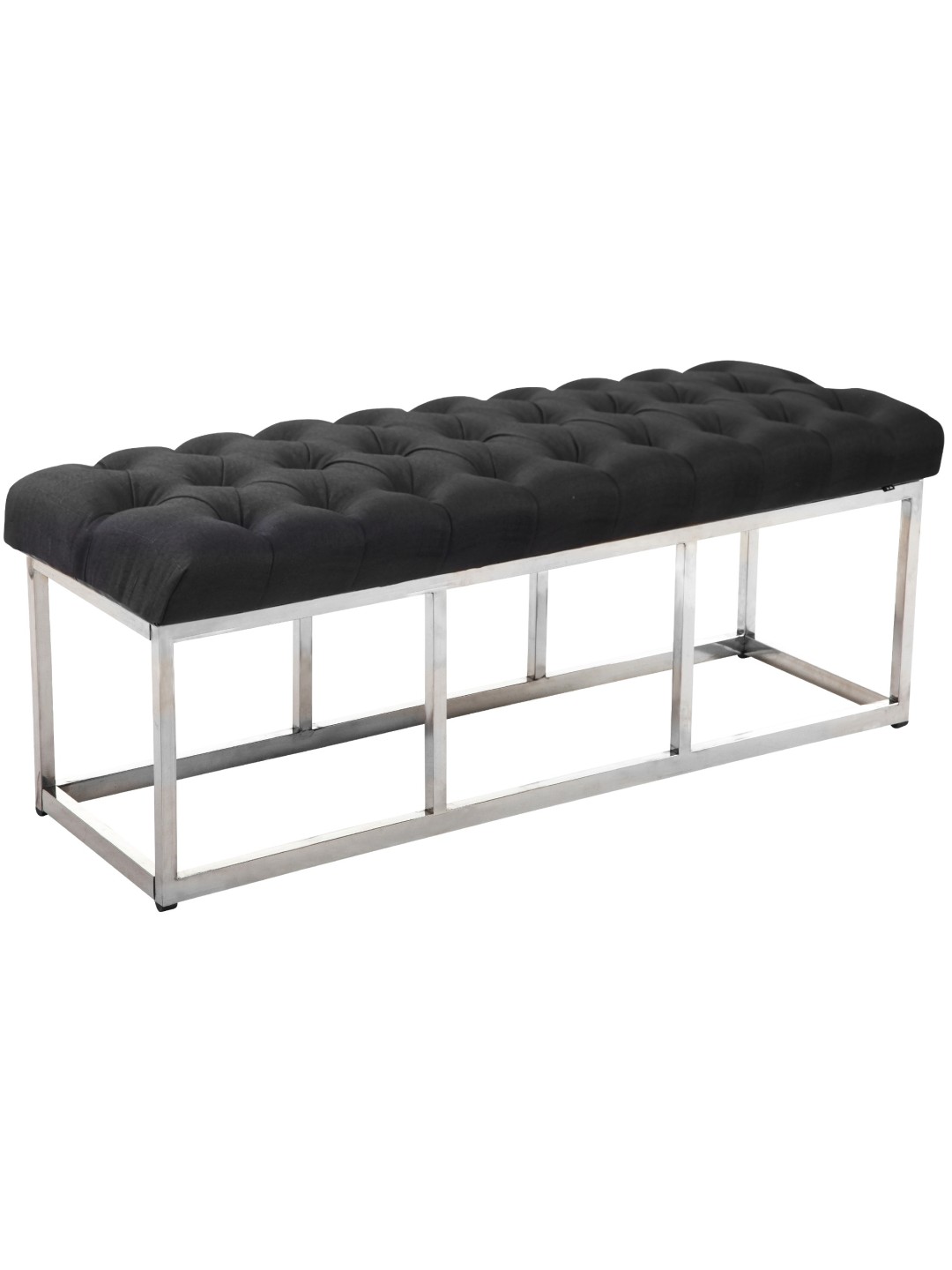 Banc Amun tissu E120, gris foncé