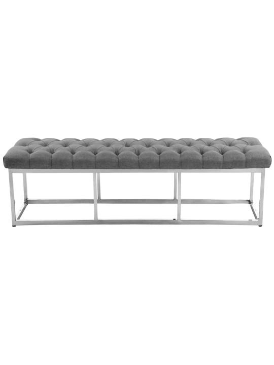 Banc Amun tissu E150, gris