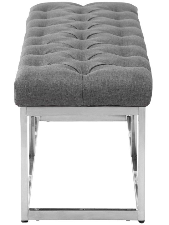 Banc Amun tissu E150, gris