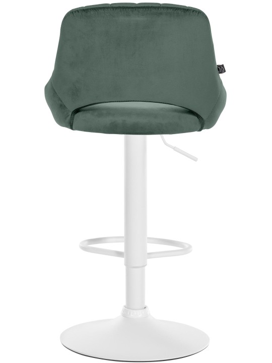 Lot de 2 tabourets de bar Milet velours W, vert