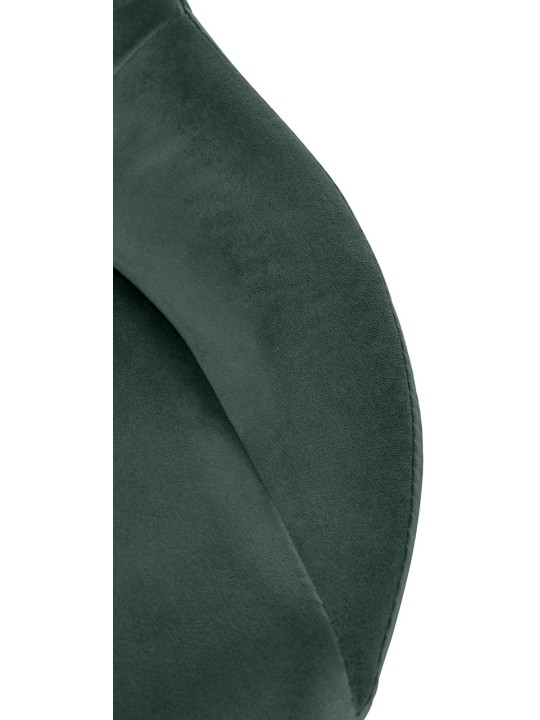 Lot de 2 tabourets de bar Milet velours W, vert