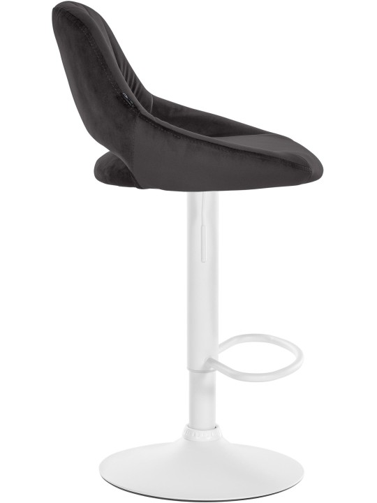 Lot de 2 tabourets de bar Milet velours W, noir