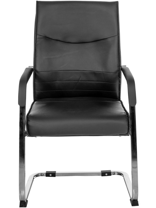 Lot de 2 chaises visiteurs Hobart, noir