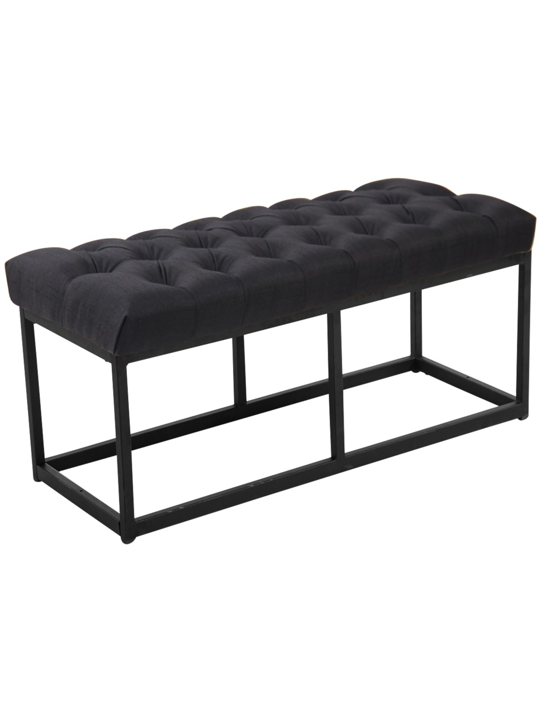 Banc Amun tissu 100 cm, noir