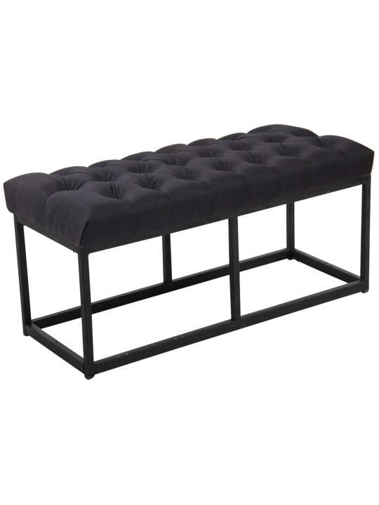 Banc Amun tissu 100 cm, noir Banc Amun tissu 100 cm, noir