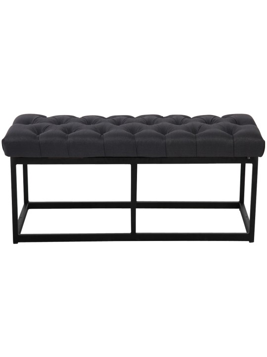 Banc Amun tissu 100 cm, noir Banc Amun tissu 100 cm, noir