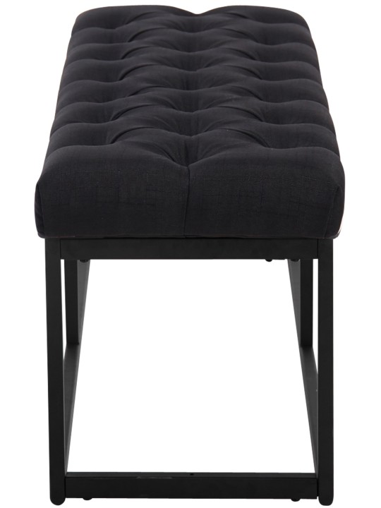 Banc Amun tissu 150 cm, noir