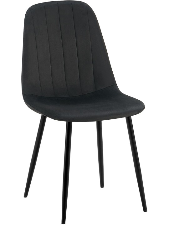 Chaise de salle à manger en velours Baxter, noir Chaise de salle à manger en velours Baxter, noir