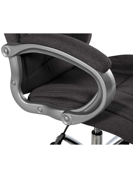 Chaise de bureau BIG Apollo tissu, gris foncé