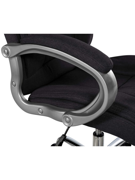 Chaise de bureau BIG Apollo tissu, noir