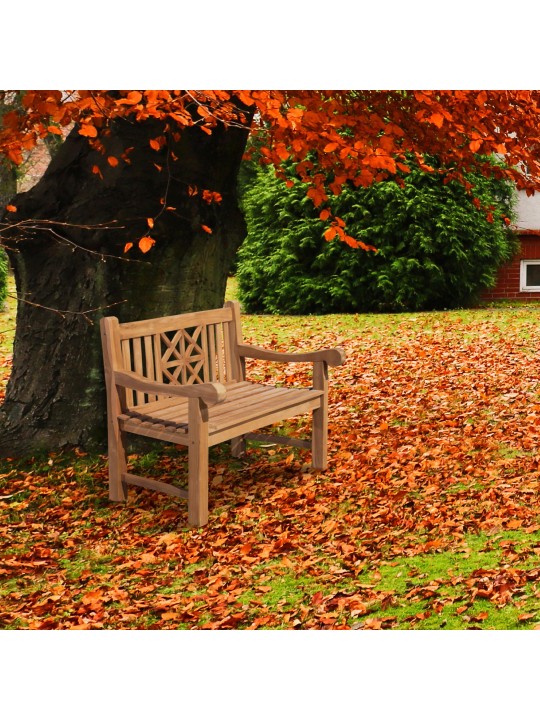 Banc en teck Florida 120 cm avec revêtement, teck Banc en teck Florida 120 cm avec revêtement, teck