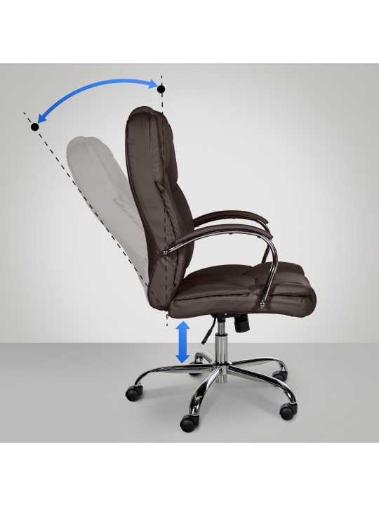 Chaise de bureau BIG Xanthos, brun