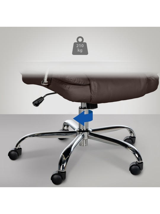 Chaise de bureau BIG Xanthos, brun