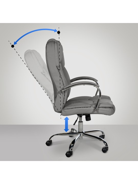 Chaise de bureau BIG Xanthos, gris