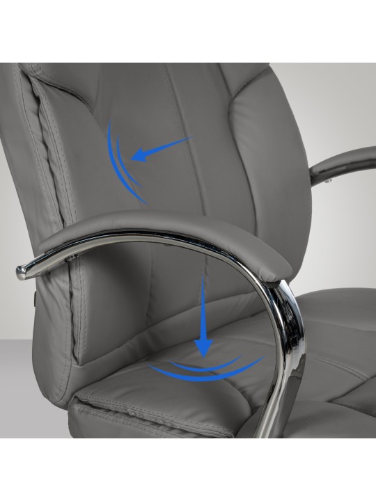 Chaise de bureau BIG Xanthos, gris